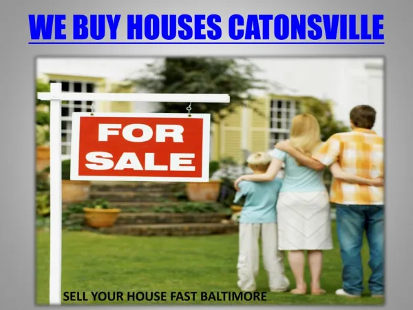 sell my house quick Baltimore