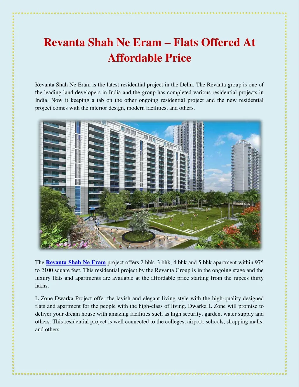 revanta shah ne eram flats offered at affordable