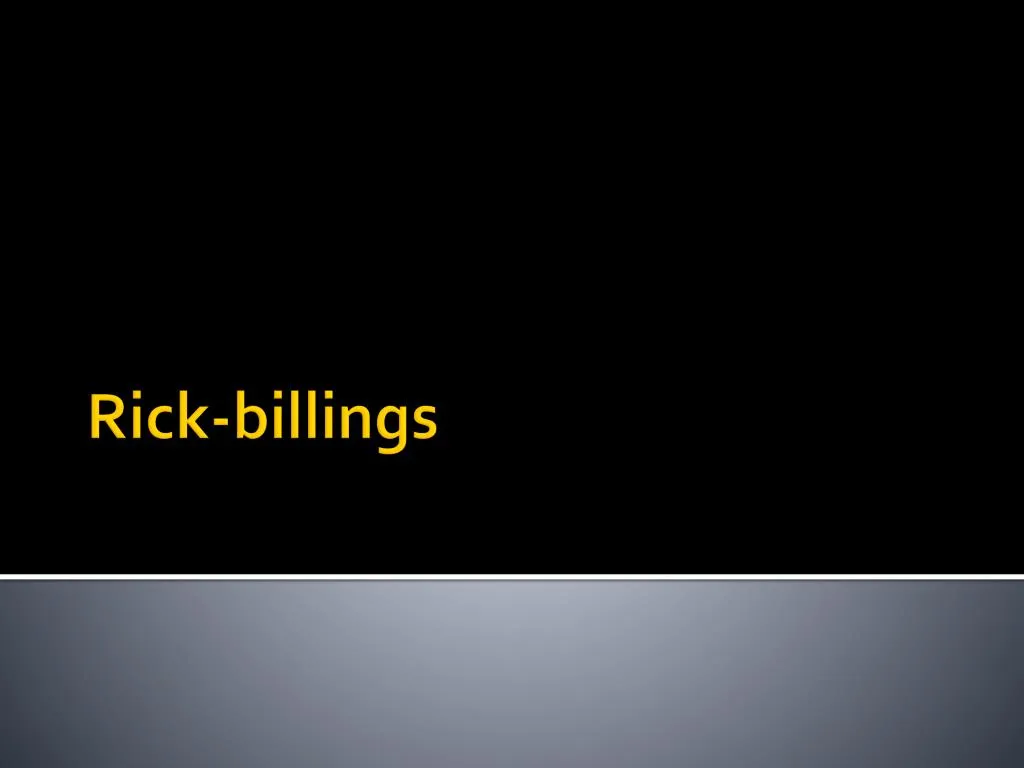 r ick billings