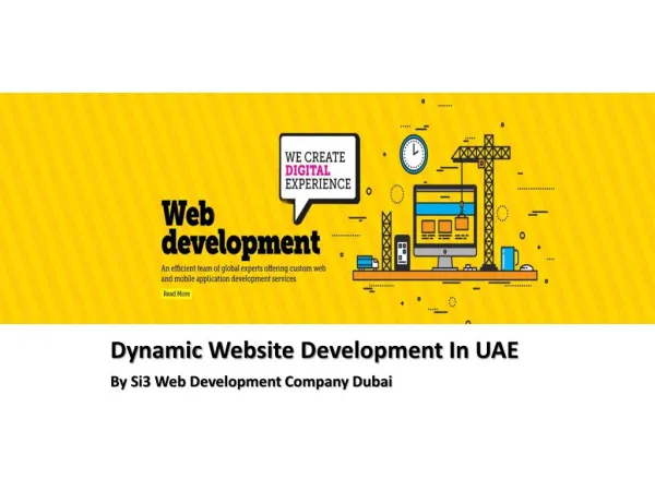 Dynamic website development in UAE
