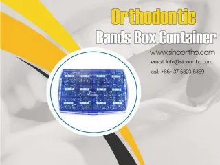 Orthodontic bands box container