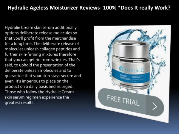 Hydralie Ageless Moisturizer: How *Does It really Work* For Dry Skin!