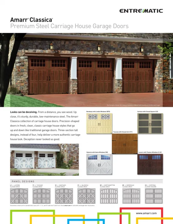 Garage Door Mart Inc - Amarr Classica Collection