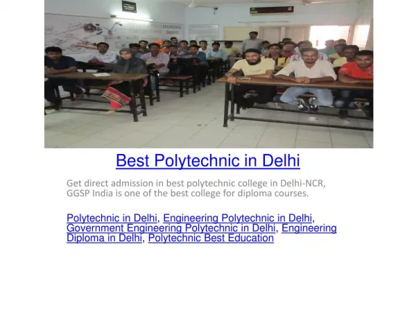 Best Polytechnic in Delhi