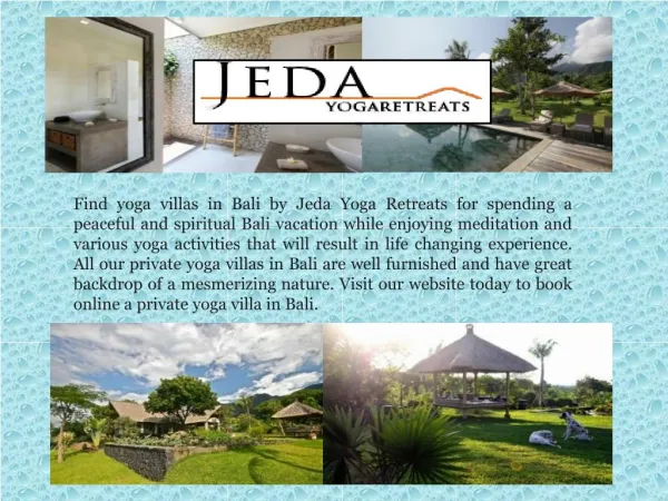 Yoga accommodation Bali