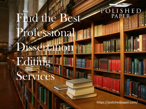 Find the best professional dissertation editing services