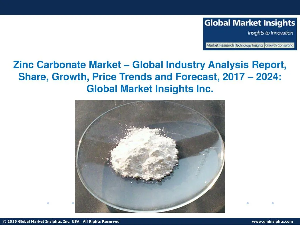 zinc carbonate market global industry analysis