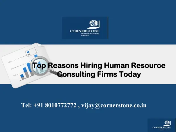 Top Reasons Hiring Human Resource Consulting Firms Today