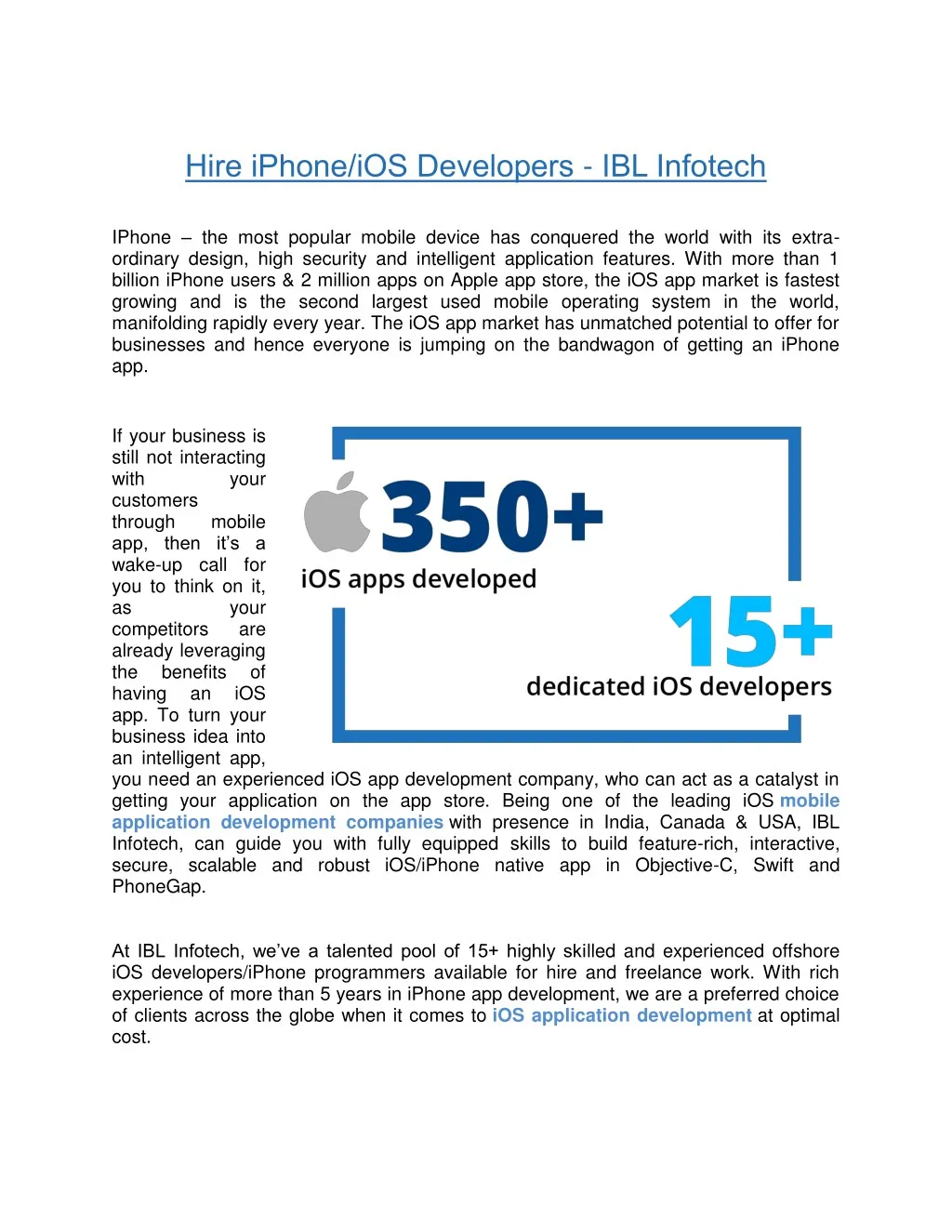 hire iphone ios developers ibl infotech