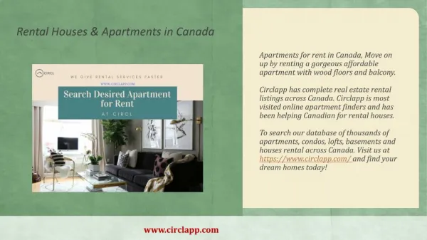 Rental Houses & Apartments in Canada