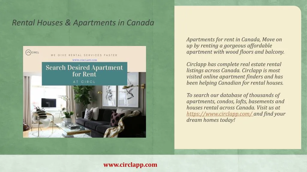 rental houses apartments in canada