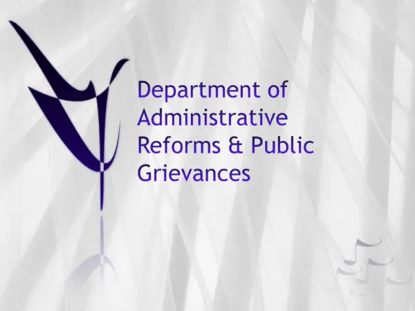 Department of Administrative Reforms Public Grievances