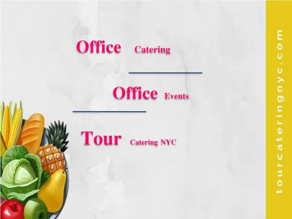 Office Catering New Jersey