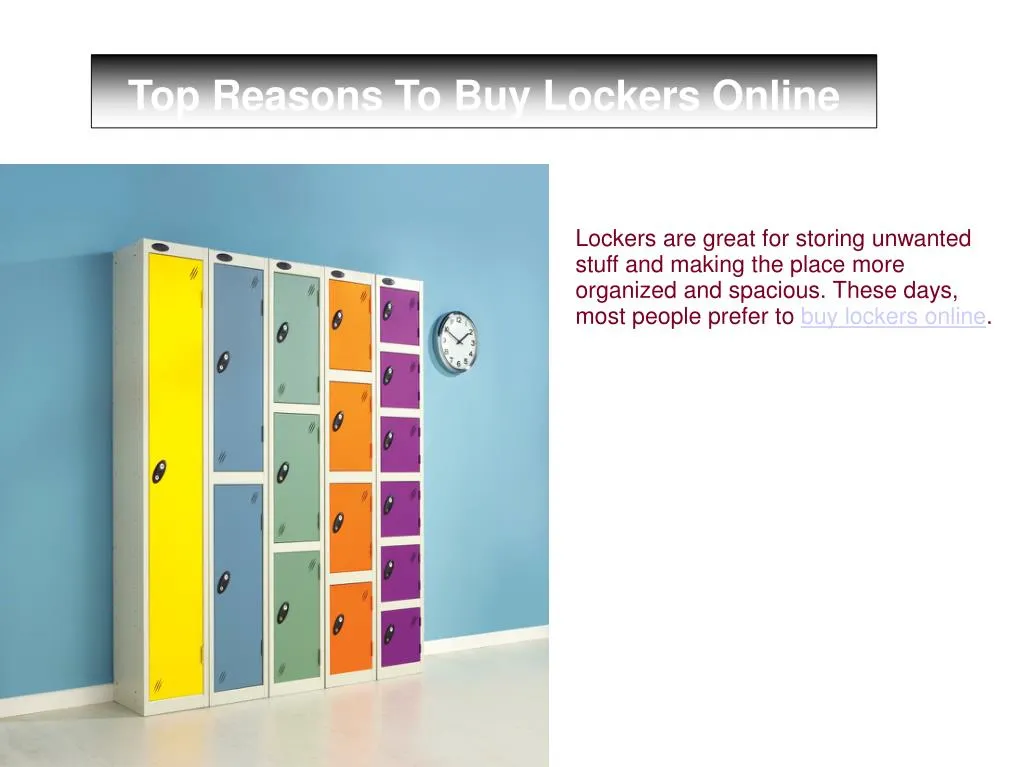 top reasons to buy lockers online
