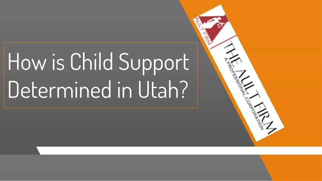 how is child support determined in utah