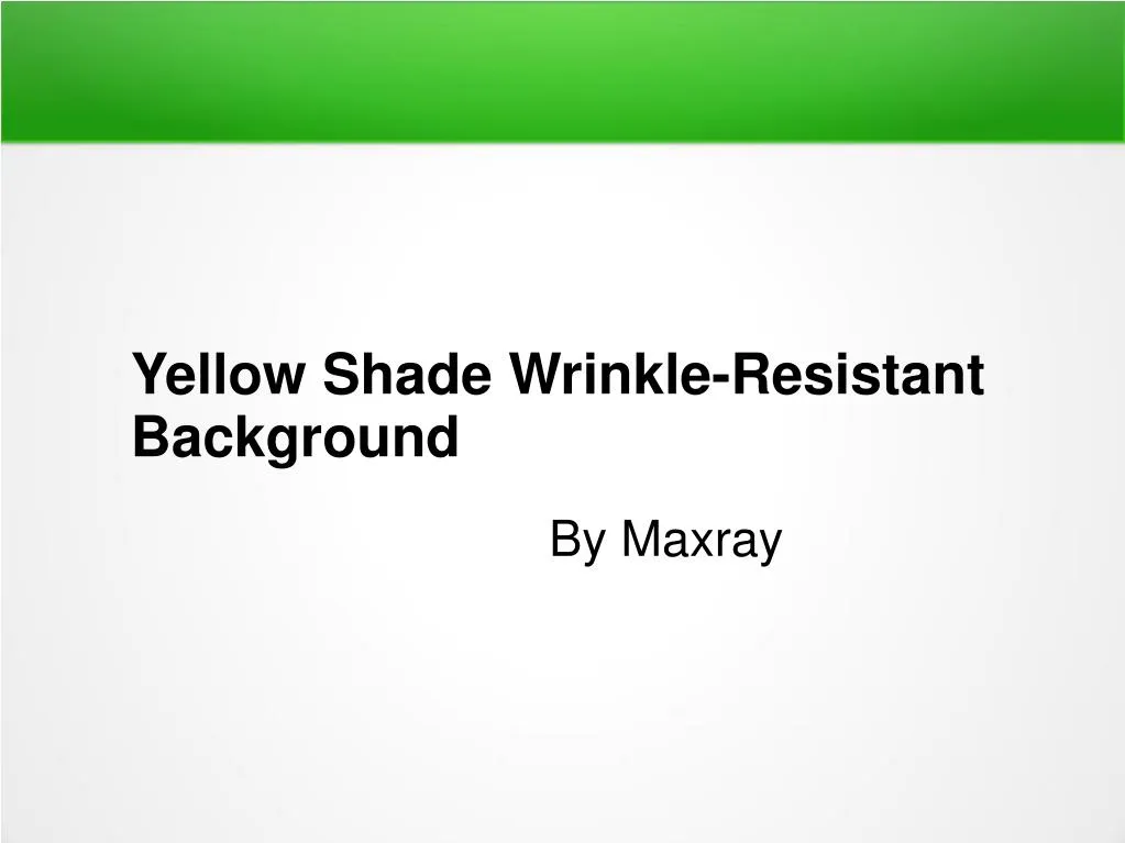 yellow shade wrinkle resistant background
