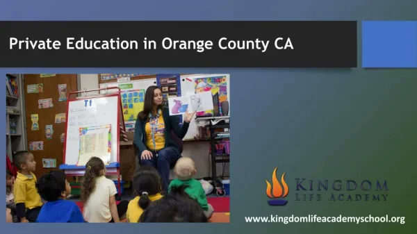 Private Education in Orange County CA