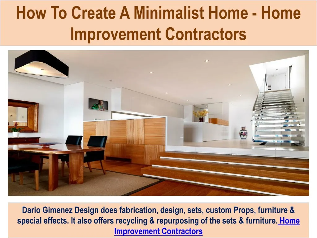 how to create a minimalist home home improvement