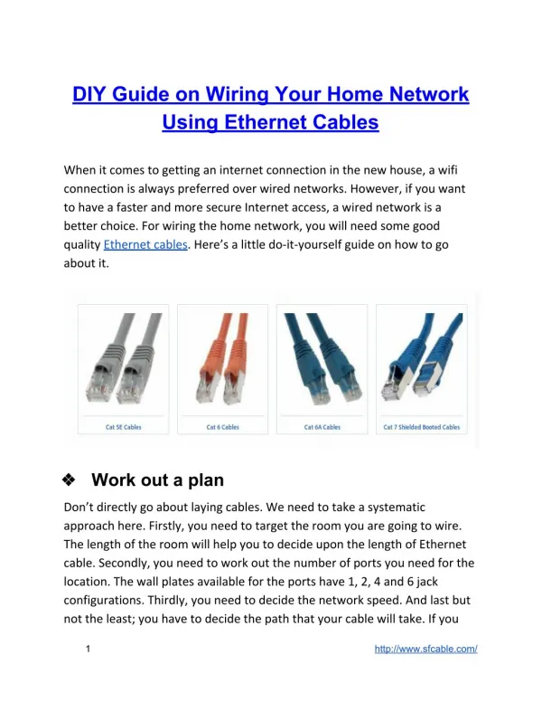 DIY Guide on Wiring Your Home Network Using Ethernet Cables