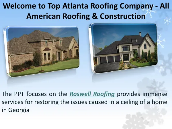 Looking For The Best Roofing in Roswell