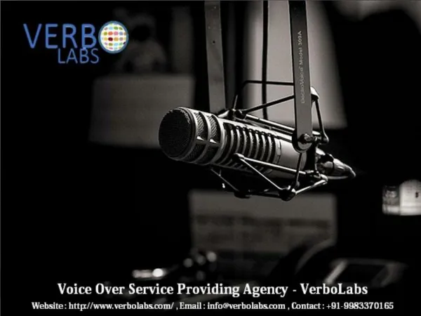 Voice Over Service, Professional Actor for Hire - VerboLabs
