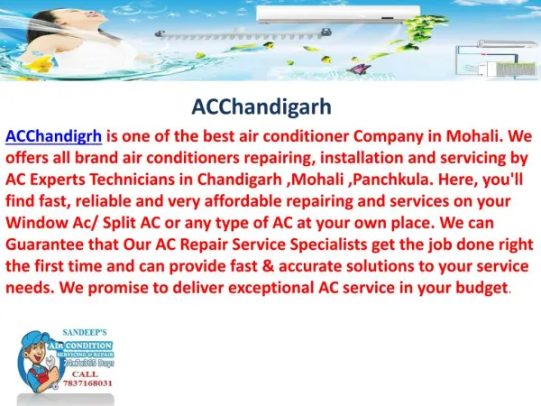 Acchandigarh - Ac Service in Chandigarh