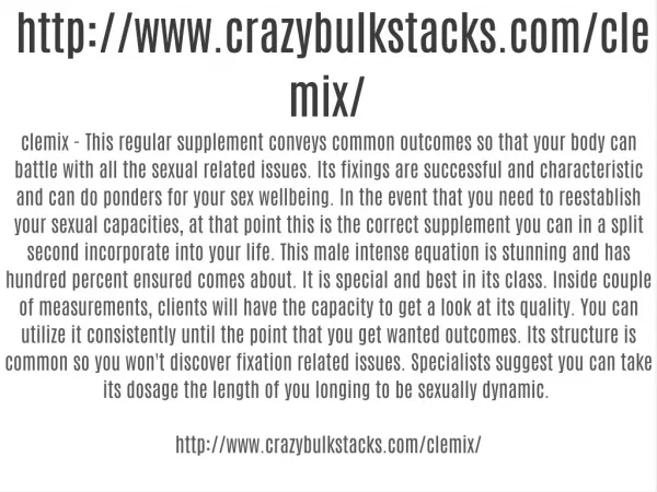 http://www.crazybulkstacks.com/clemix/