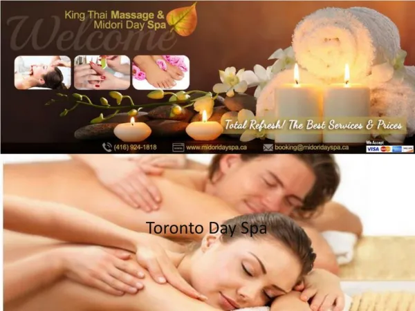 Day Spa in Toronto- Exclusive Massage Services