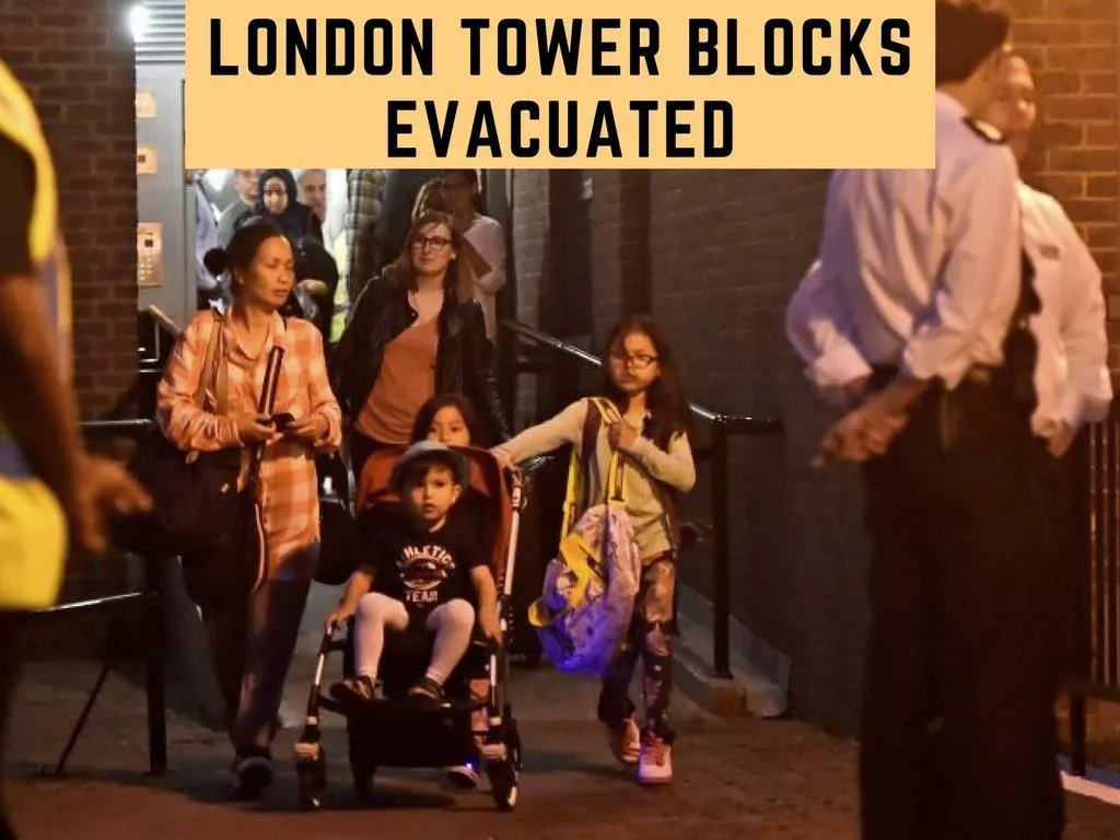 london tower blocks evacuated