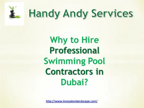 Why to hire professional swimming pool contractors in Dubai?