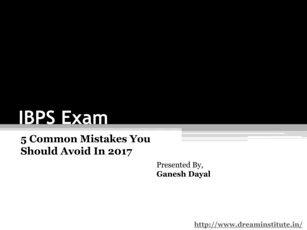 5 Common Mistakes You Should Avoid In 2017 IBPS Exams