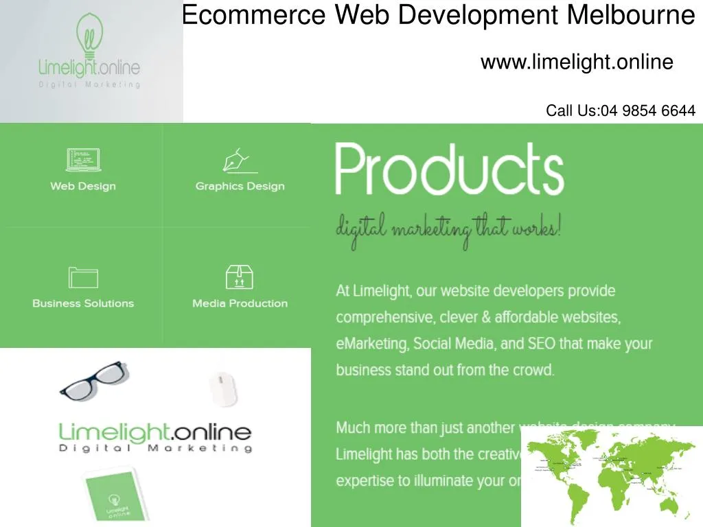 ecommerce web development melbourne www limelight online call us 04 9854 6644