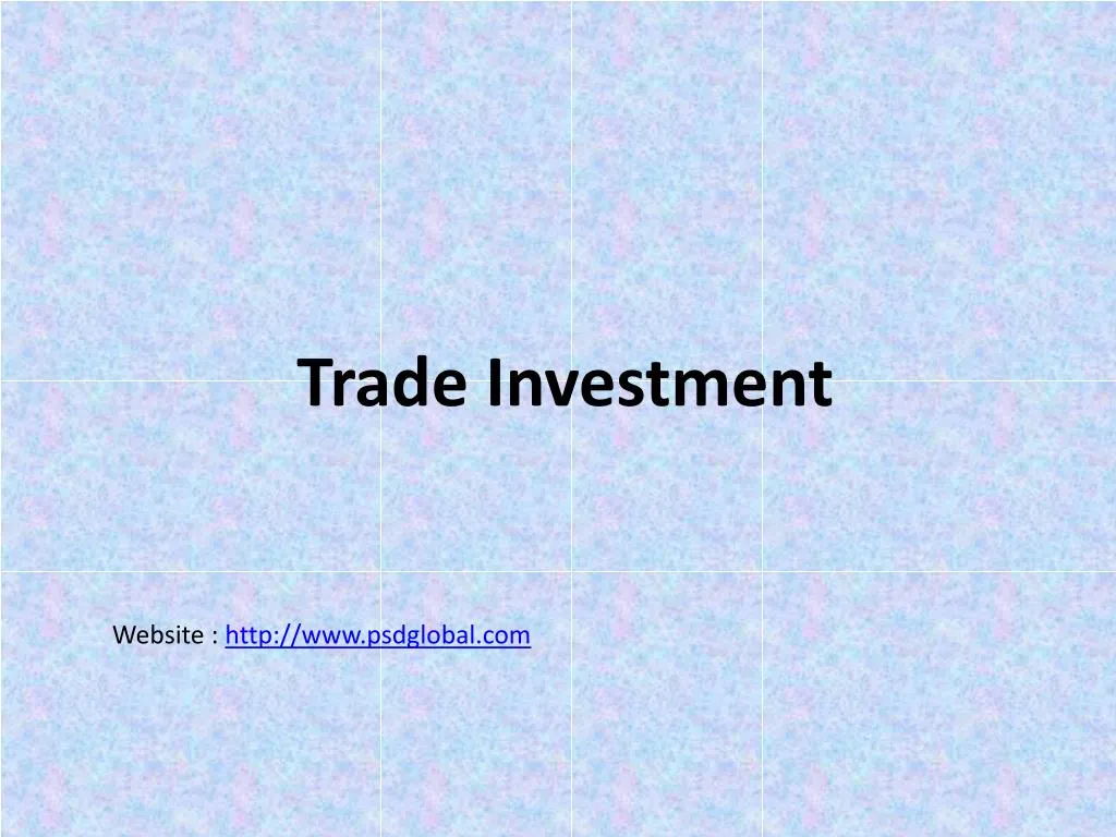 trade investment