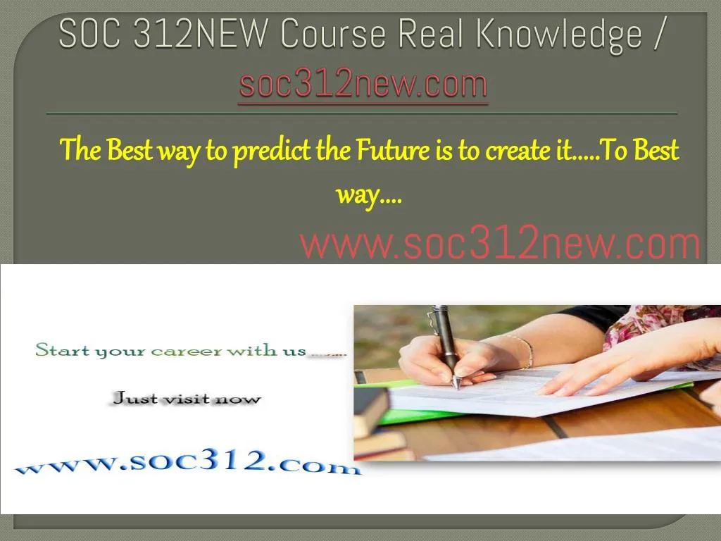 soc 312new course real knowledge soc312new com