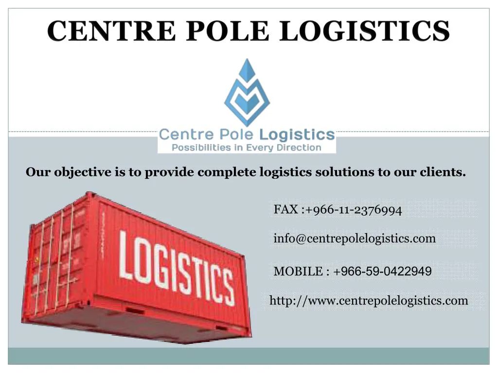 centre pole logistics