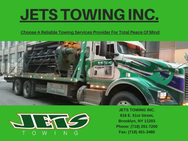 Choose A Reliable Towing Services Provider For Total Peace Of Mind