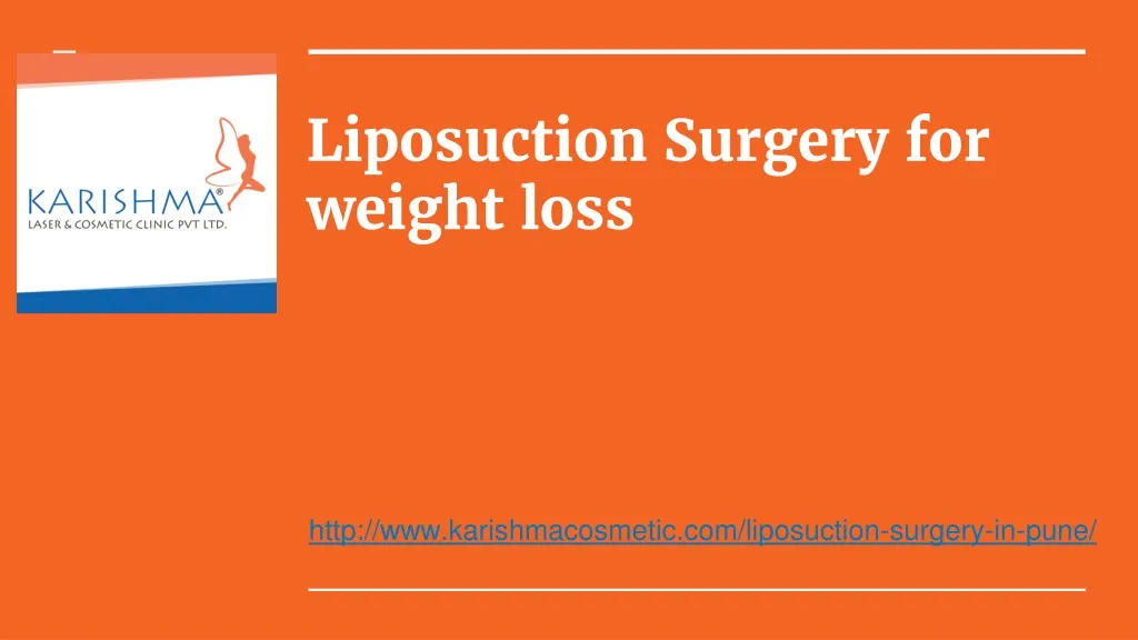 liposuction surgery for weight loss