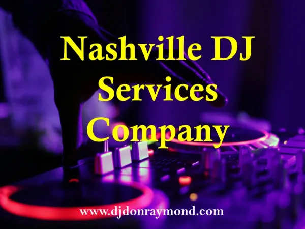 Nashville DJ Services Company