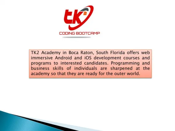 web developer training programs - TK2 Academy