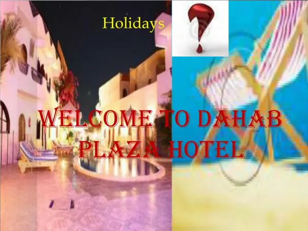 Booking hotel Dahab | dahabplazahotel