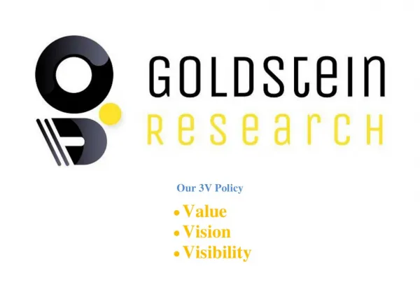 GOLDSTEIN RESEARCH - Business Consulting and Market Research Firm