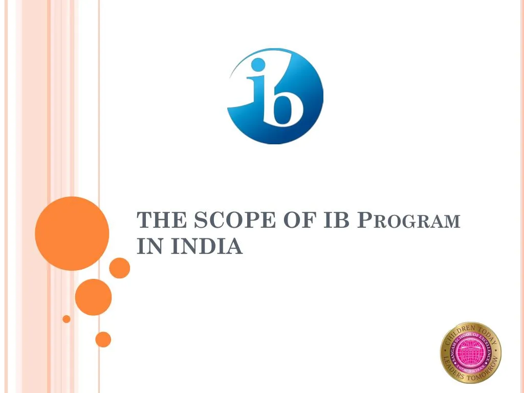 the scope of ib program in india