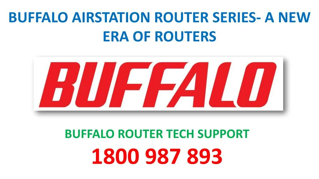 buffalo airstation router series