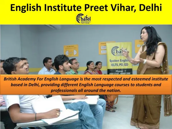 English Language Institute Preet Vihar