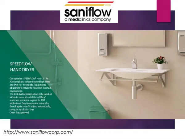 Saniflow Corp hand dryers