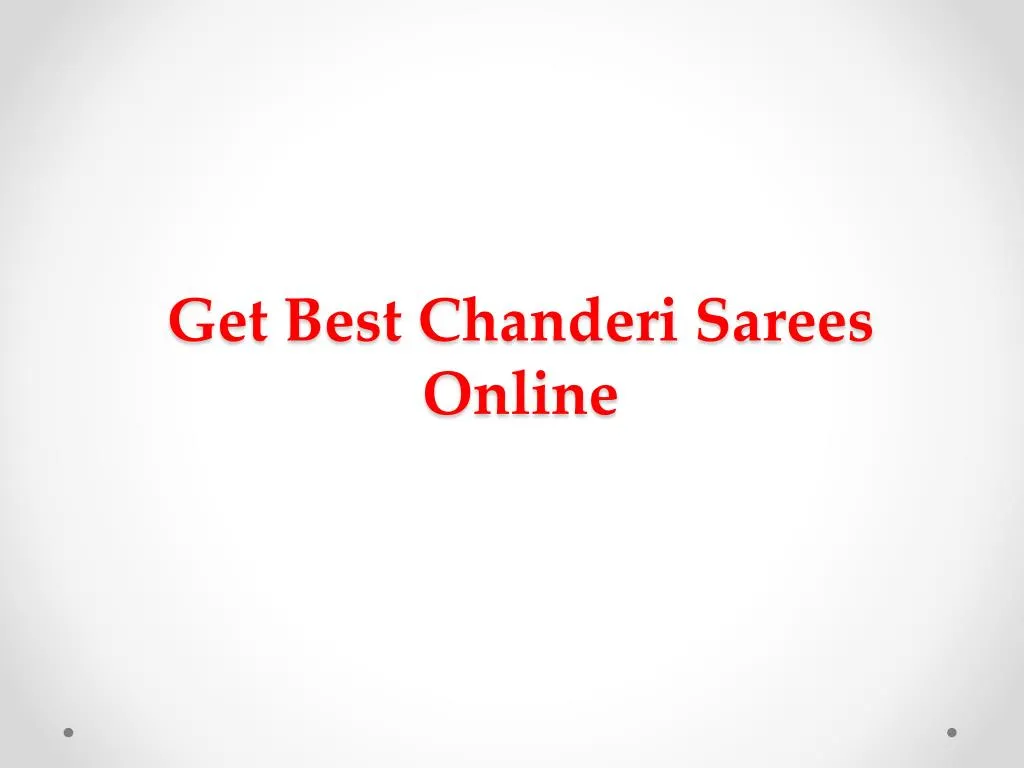 get best chanderi sarees online