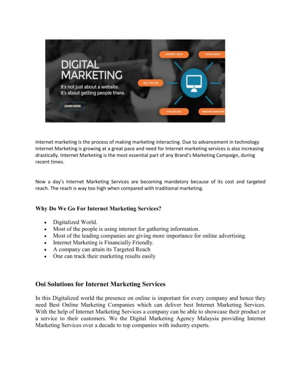 Online Marketing Companies Internet Marketing Services