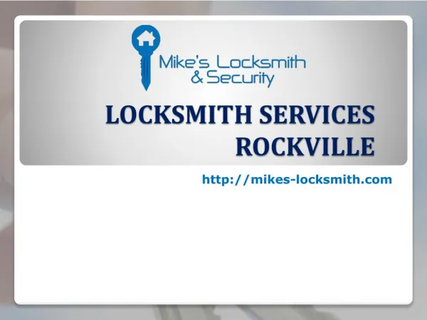 Locksmith services Rockville