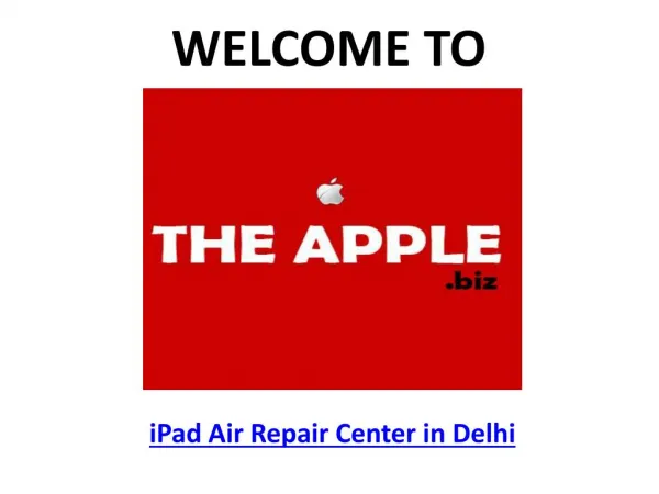 TheApple.Biz - iPad Air Repair Center in Delhi