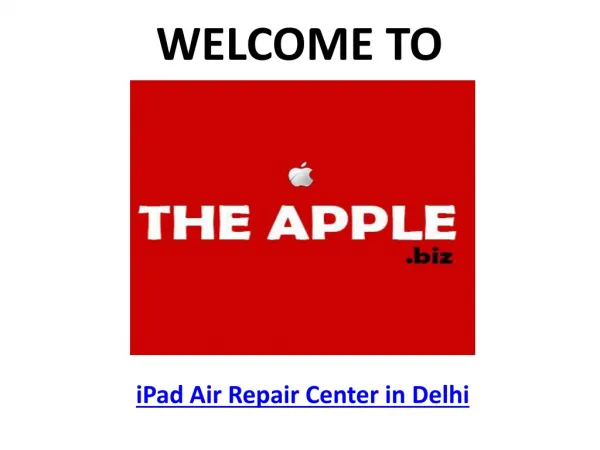 TheApple.Biz - iPad Air Repair Center Delhi